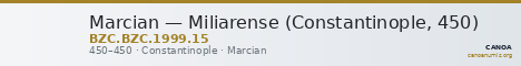 Marcian — Miliarense (Constantinople, 450) — CANOA