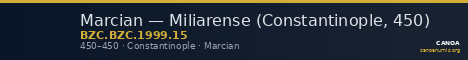 Marcian — Miliarense (Constantinople, 450) — CANOA