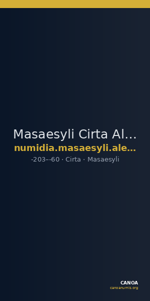 Masaesyli Cirta Alexandropoulos 2007 15, 18, 20-21 — CANOA