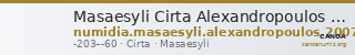 Masaesyli Cirta Alexandropoulos 2007 15, 18, 20-21 — CANOA