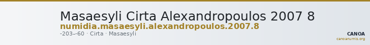 Masaesyli Cirta Alexandropoulos 2007 8 — CANOA