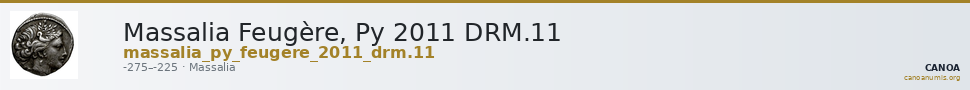 Massalia Feugère, Py 2011 DRM.11 — CANOA