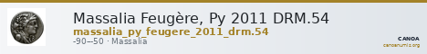 Massalia Feugère, Py 2011 DRM.54 — CANOA