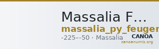 Massalia Feugère, Py 2011 DRM.x2 — CANOA
