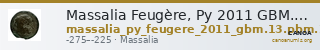Massalia Feugère, Py 2011 GBM.13,PBM.28 — CANOA