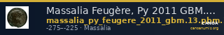 Massalia Feugère, Py 2011 GBM.13,PBM.28 — CANOA