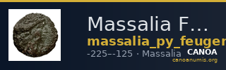 Massalia Feugère, Py 2011 GBM.14-22, MBM.28, MBM.34-5, PBM.29-48 — CANOA