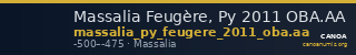 Massalia Feugère, Py 2011 OBA.AA — CANOA