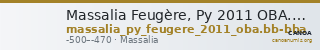 Massalia Feugère, Py 2011 OBA.BB-Bba — CANOA