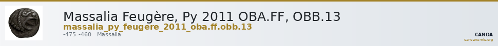 Massalia Feugère, Py 2011 OBA.FF, OBB.13 — CANOA