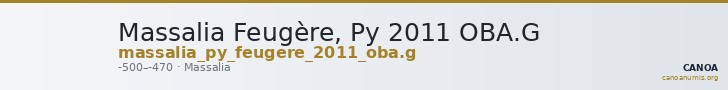 Massalia Feugère, Py 2011 OBA.G — CANOA