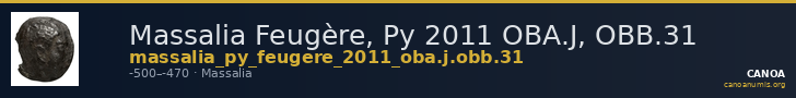 Massalia Feugère, Py 2011 OBA.J, OBB.31 — CANOA