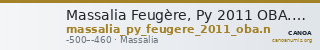 Massalia Feugère, Py 2011 OBA.N, OBB.15 — CANOA