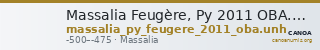 Massalia Feugère, Py 2011 OBA.Unh — CANOA