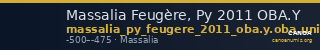 Massalia Feugère, Py 2011 OBA.Y — CANOA