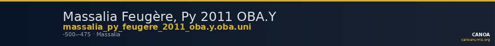 Massalia Feugère, Py 2011 OBA.Y — CANOA