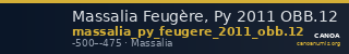 Massalia Feugère, Py 2011 OBB.12 — CANOA