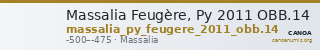Massalia Feugère, Py 2011 OBB.14 — CANOA