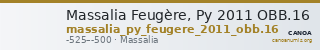 Massalia Feugère, Py 2011 OBB.16 — CANOA