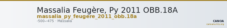 Massalia Feugère, Py 2011 OBB.18A — CANOA