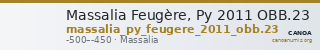 Massalia Feugère, Py 2011 OBB.23 — CANOA
