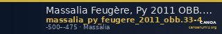Massalia Feugère, Py 2011 OBB.33-34 — CANOA