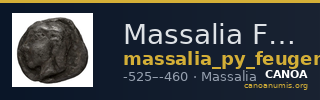 Massalia Feugère, Py 2011 OBB.4-6, OBB.26, OBE.4a-5b — CANOA