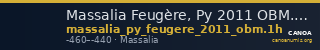 Massalia Feugère, Py 2011 OBM.1h — CANOA