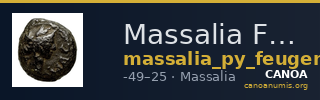 Massalia Feugère, Py 2011 PBM.69-70 — CANOA