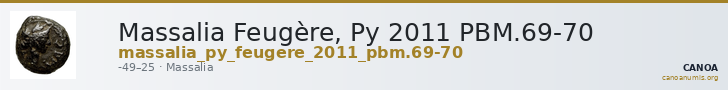 Massalia Feugère, Py 2011 PBM.69-70 — CANOA