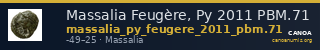 Massalia Feugère, Py 2011 PBM.71 — CANOA