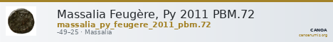 Massalia Feugère, Py 2011 PBM.72 — CANOA