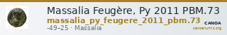 Massalia Feugère, Py 2011 PBM.73 — CANOA