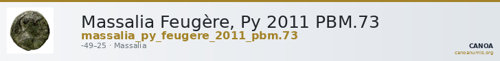 Massalia Feugère, Py 2011 PBM.73 — CANOA