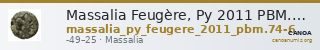 Massalia Feugère, Py 2011 PBM.74-6 — CANOA