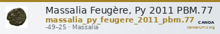 Massalia Feugère, Py 2011 PBM.77 — CANOA