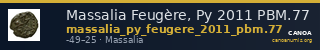 Massalia Feugère, Py 2011 PBM.77 — CANOA