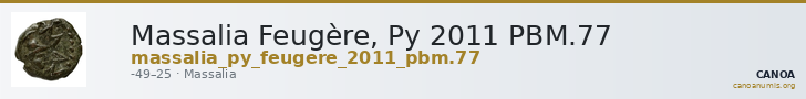 Massalia Feugère, Py 2011 PBM.77 — CANOA