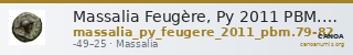 Massalia Feugère, Py 2011 PBM.79-82 — CANOA
