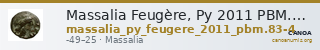 Massalia Feugère, Py 2011 PBM.83-4 — CANOA