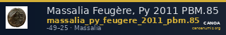 Massalia Feugère, Py 2011 PBM.85 — CANOA