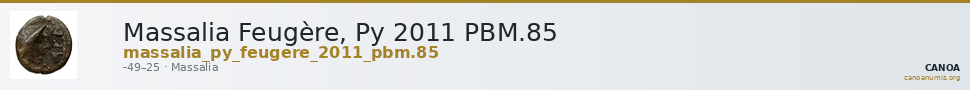 Massalia Feugère, Py 2011 PBM.85 — CANOA