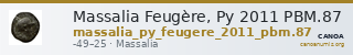 Massalia Feugère, Py 2011 PBM.87 — CANOA
