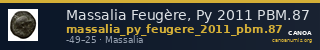 Massalia Feugère, Py 2011 PBM.87 — CANOA