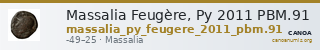Massalia Feugère, Py 2011 PBM.91 — CANOA