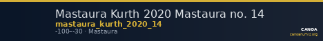 Mastaura Kurth 2020 Mastaura no. 14 — CANOA