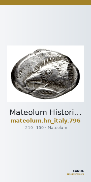 Mateolum Historia Numorum Italy 796 — CANOA
