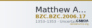 Matthew Asen Kantakouzenos — Half Basilikon (Uncertain Mint, 1353) — CANOA