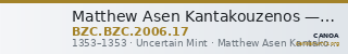 Matthew Asen Kantakouzenos — Half Basilikon (Uncertain Mint, 1353) — CANOA