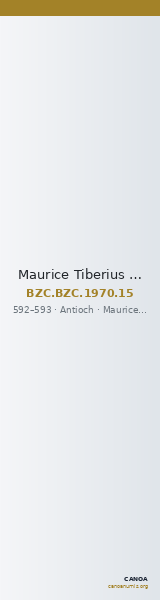 Maurice Tiberius — Decanummium (Antioch, 592–593) — CANOA